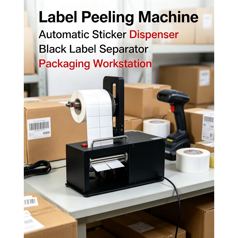 Label Dispenser Electric Peel Machine - Dispensador Automático de Etiquetas Eléctrico L1,