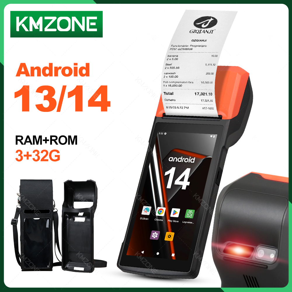 Handheld Pda Scanner Android Barcode - Impresora PDA portátil Android 13/14, impresora