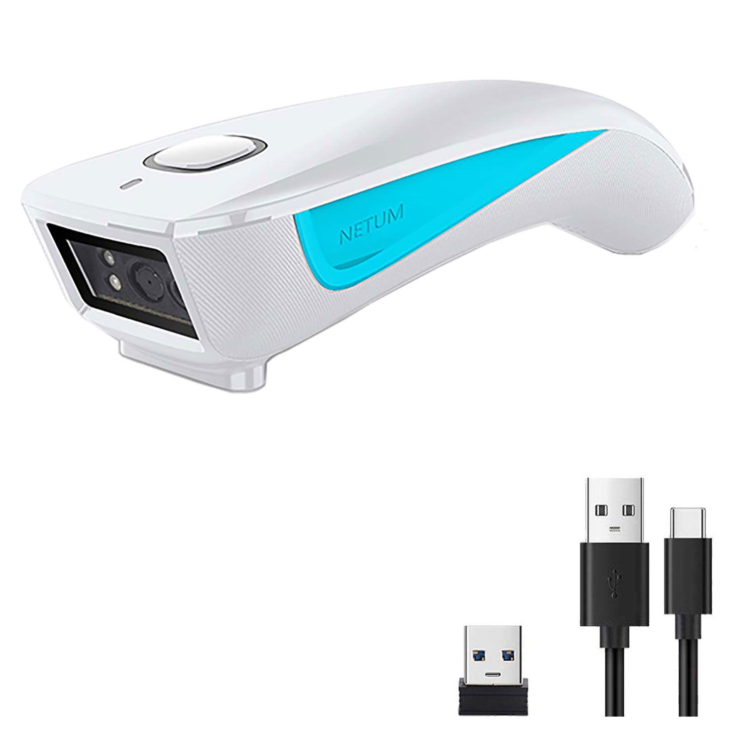Wireless Barcode Scanner 2D Qr Laser - Escáner de código de barras NETUM