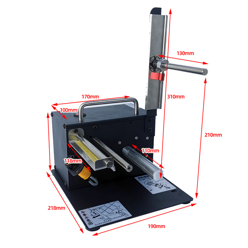 Label Dispenser Electric Peel Machine - Dispensador de Etiquetas Eléctrico Automático L1,