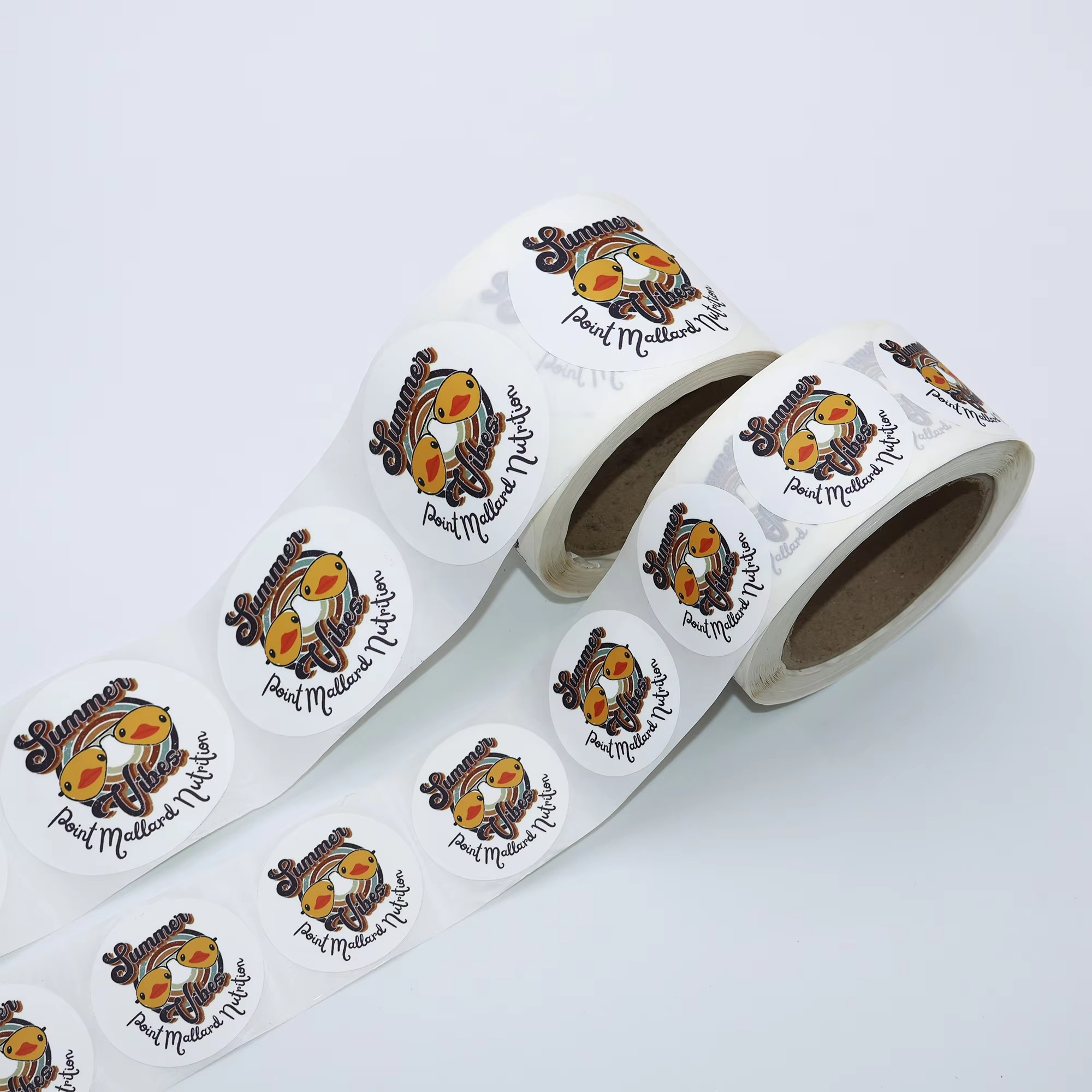 Round Sticker Thermal Labels Colored - Etiquetas adhesivas térmicas de arco iris