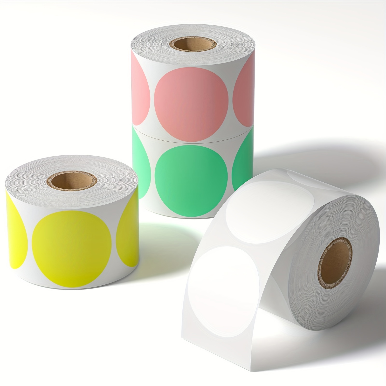Round Sticker Thermal Labels Colored - Etiquetas Adhesivas Térmicas de 2 Pulgadas