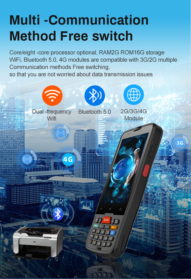 Nuevo escáner de código de bar - Handheld Pda Scanner Android Barcode reseña y precio