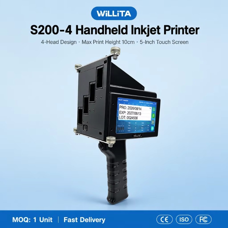 Pistola de impresión de inyecc - Handheld Inkjet Date Code Printer Gun reseña y precio