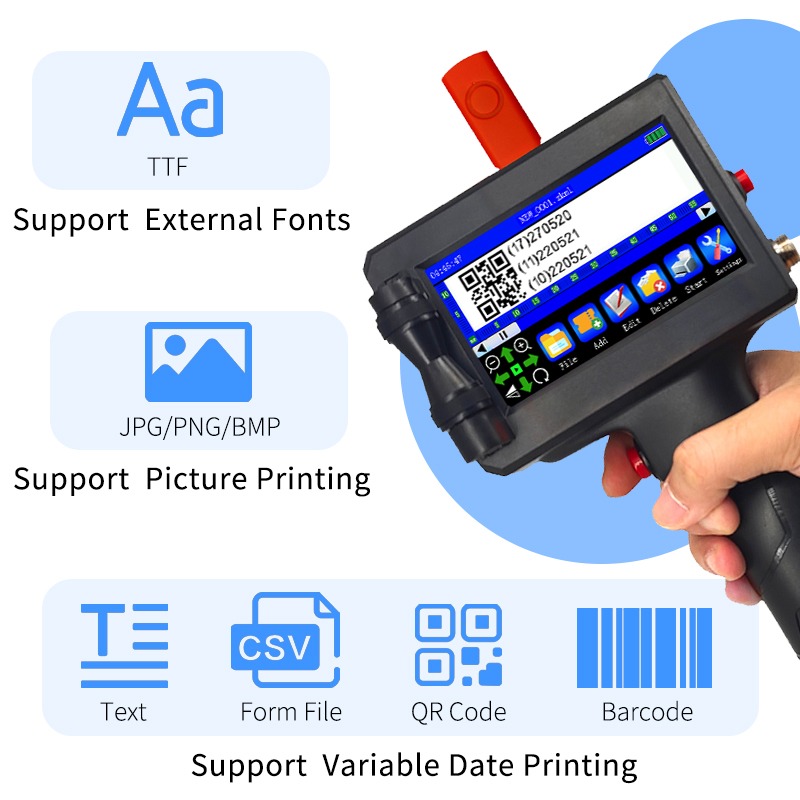 Nueva Impresora de Inyección d - Handheld Inkjet Date Code Printer Gun reseña y precio