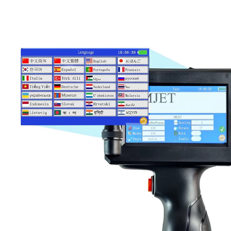 Impresora de Inyección de Tint - Handheld Inkjet Date Code Printer Gun reseña y precio