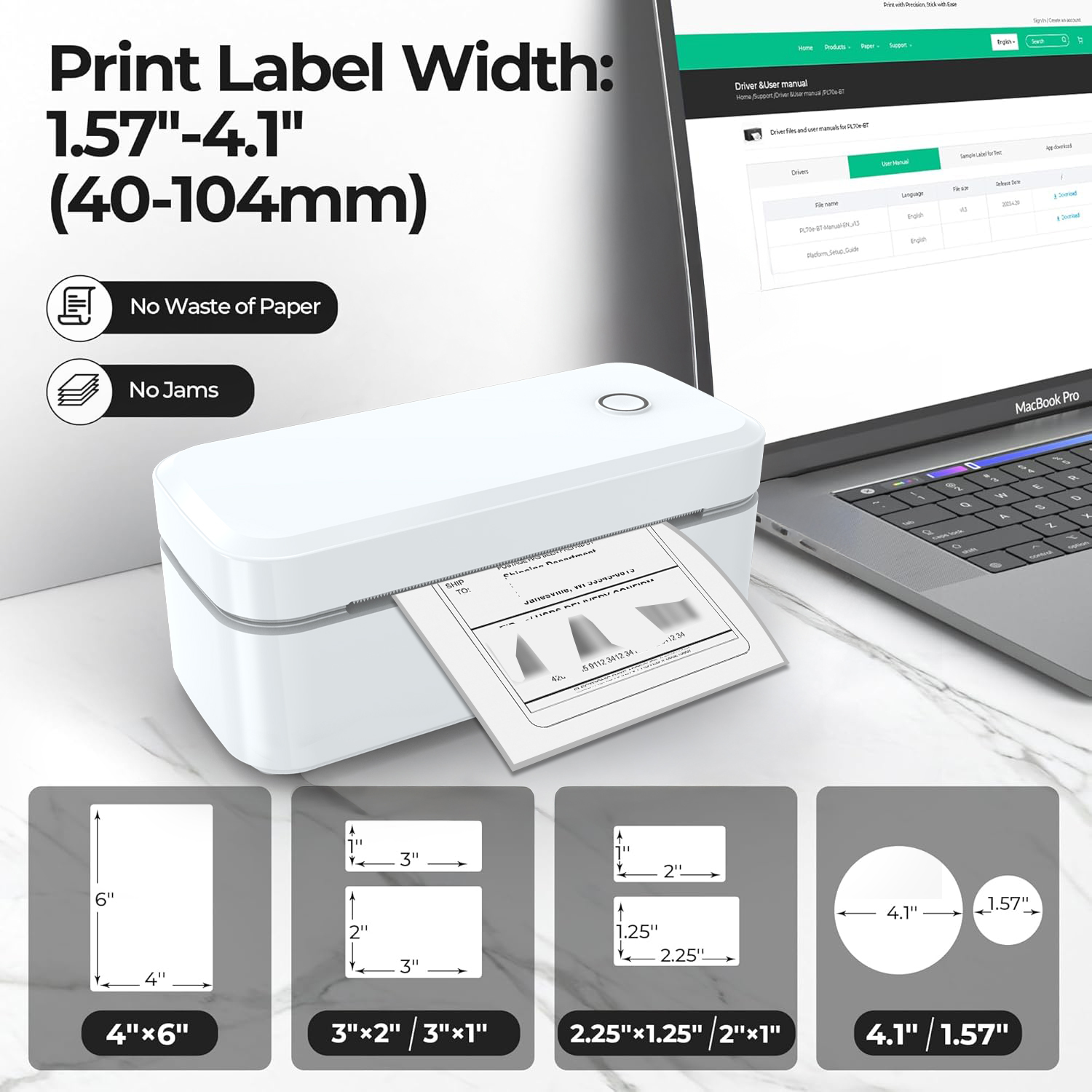Impresora de etiquetas térmica - Thermal Label Printer 4X6 Shipping reseña y precio