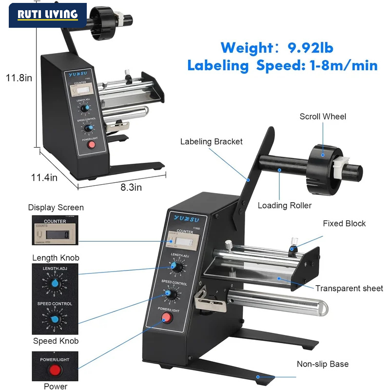 Pelador de etiquetas, dispensa - Label Dispenser Electric Peel Machine reseña y precio