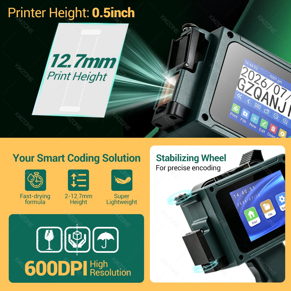 Incluye cartucho, pistola de i - Handheld Inkjet Date Code Printer Gun reseña y precio
