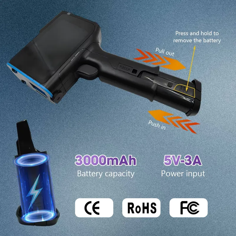 Impresora de inyección de tint - Handheld Inkjet Date Code Printer Gun reseña y precio