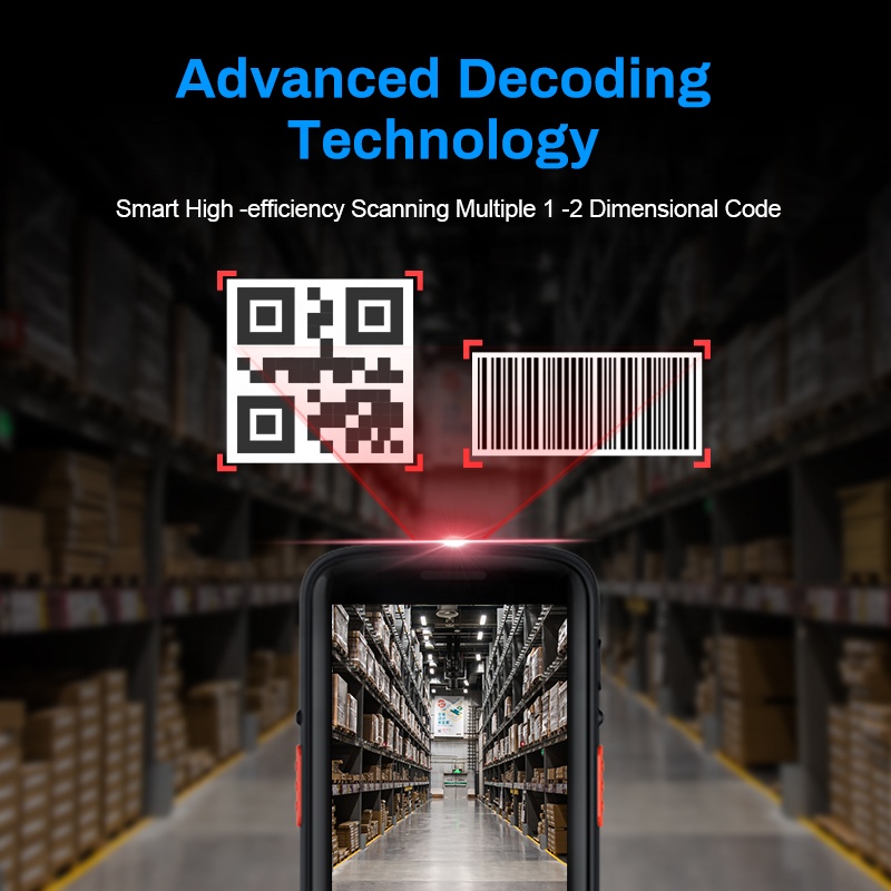 Android 9,0 4G NFC resistente  - Handheld Pda Scanner Android Barcode reseña y precio