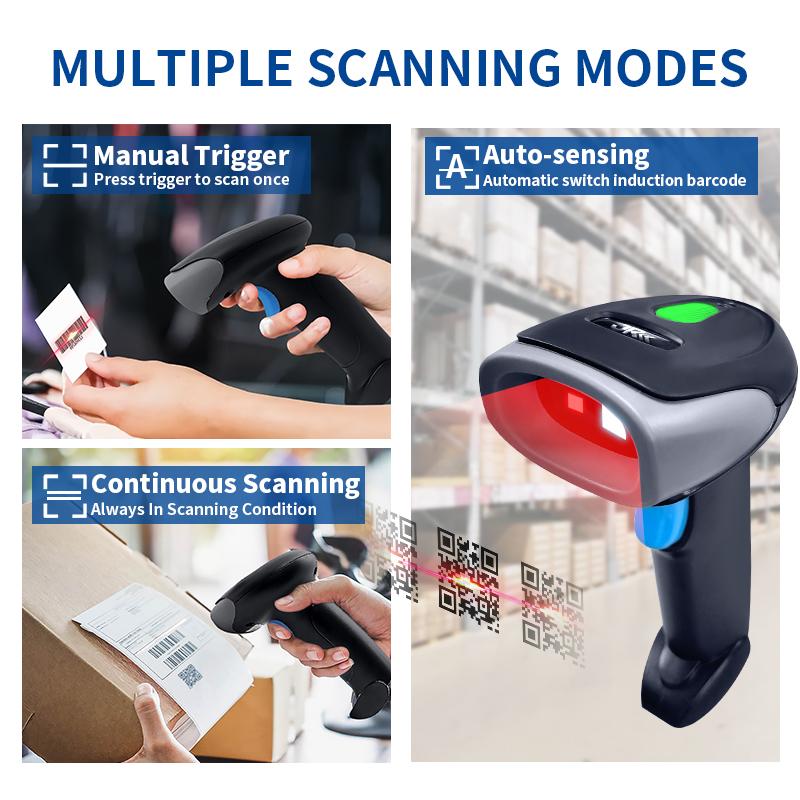 Lector de Códigos de Barras 1D - Wireless Barcode Scanner 2D Qr Laser reseña y precio