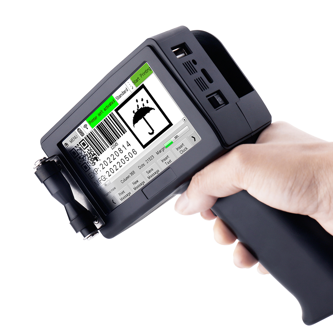 Impresora de inyección de tint - Handheld Inkjet Date Code Printer Gun reseña y precio