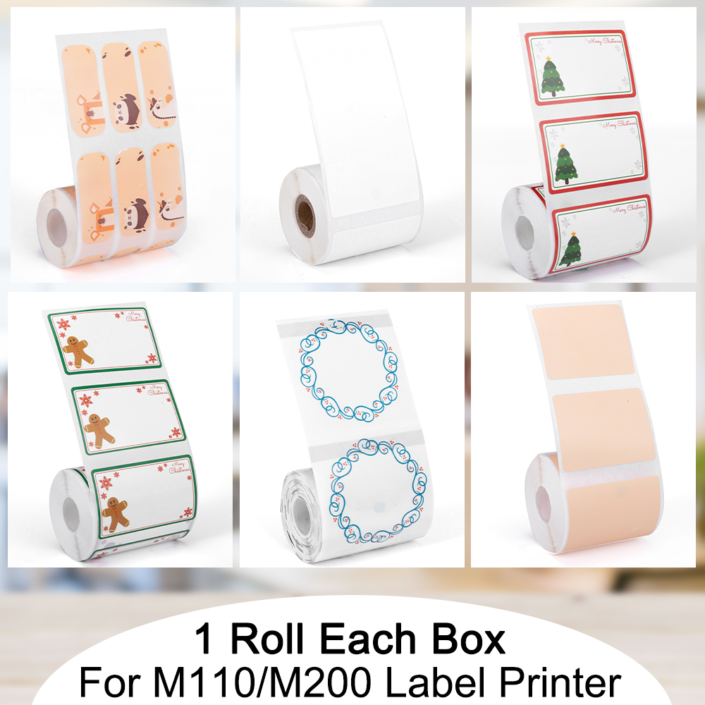 Papel térmico Phomemo para imp - Round Sticker Thermal Labels Colored reseña y precio