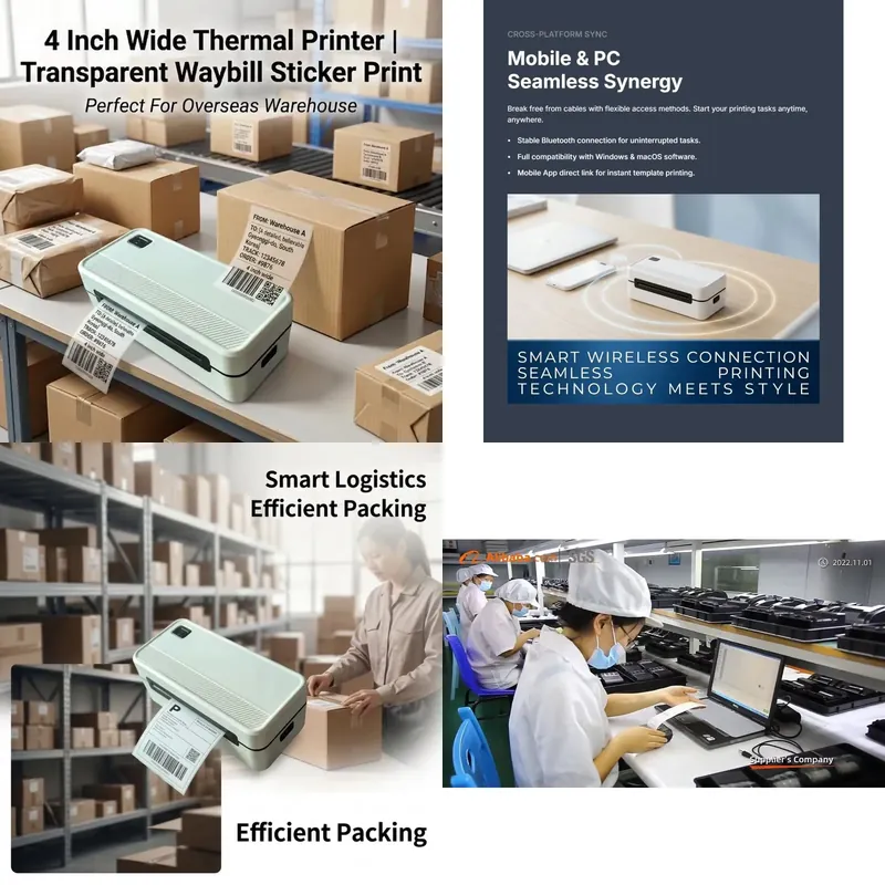 Impresora de Etiquetas Térmica - Barcode Printer Direct Thermal 110Mm reseña y precio