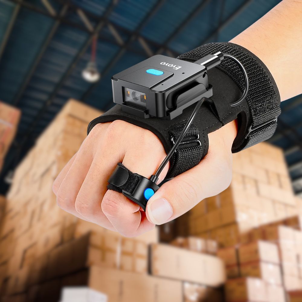 Eyoyo-guante para escáner de c - Wireless Barcode Scanner 2D Qr Laser reseña y precio
