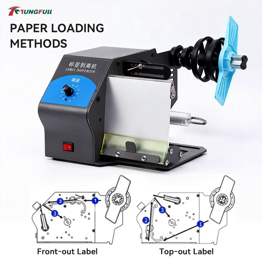 Dispensador automático de etiq - Label Dispenser Electric Peel Machine reseña y precio