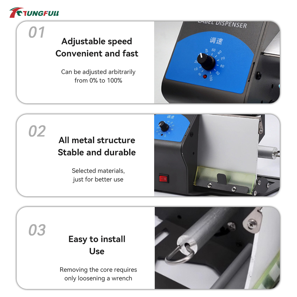 Dispensador automático de etiq - Label Dispenser Electric Peel Machine reseña y precio