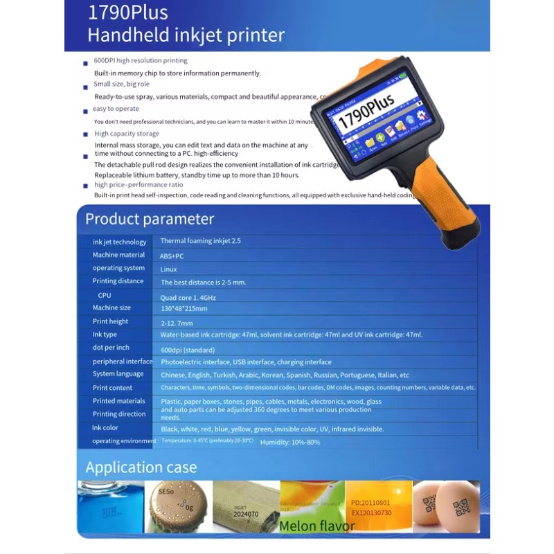 Pistola de impresora de inyecc - Handheld Inkjet Date Code Printer Gun reseña y precio