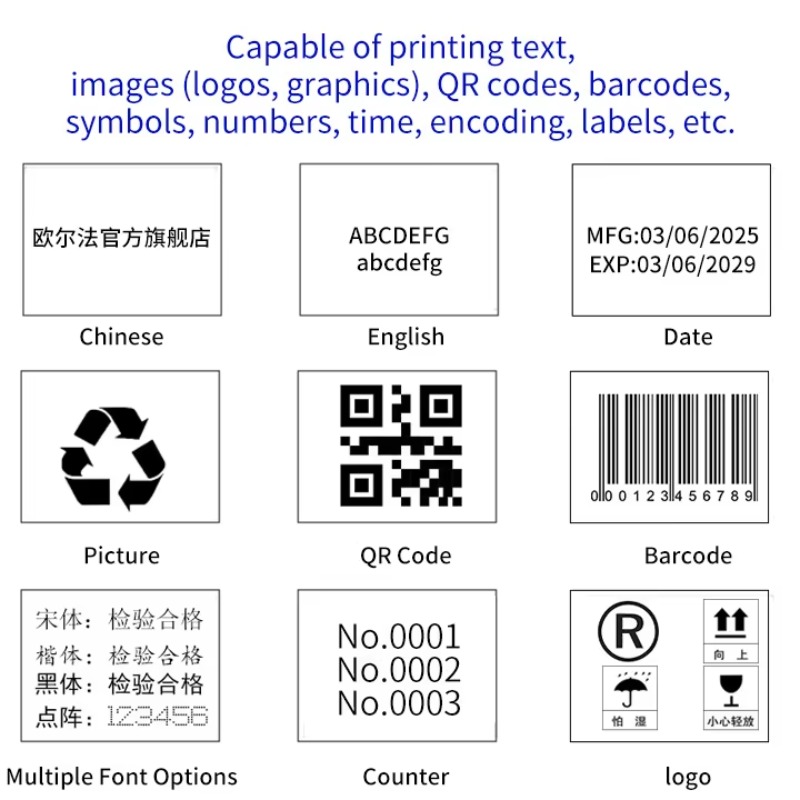 Pistola de impresora de inyecc - Handheld Inkjet Date Code Printer Gun reseña y precio