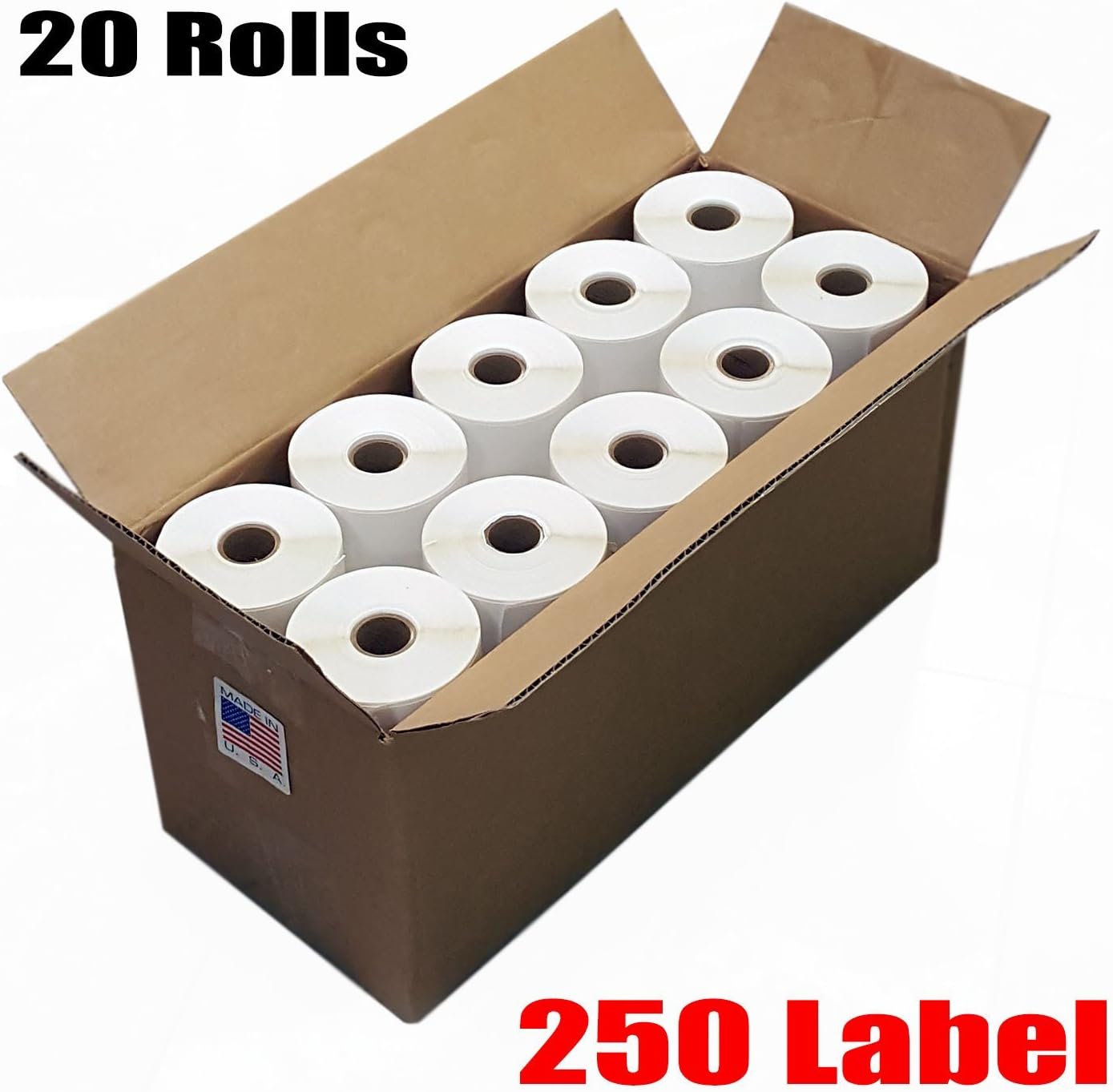 20 Rollos de 250 Etiquetas Tér - Thermal Shipping Label Roll 4X6 500 reseña y precio