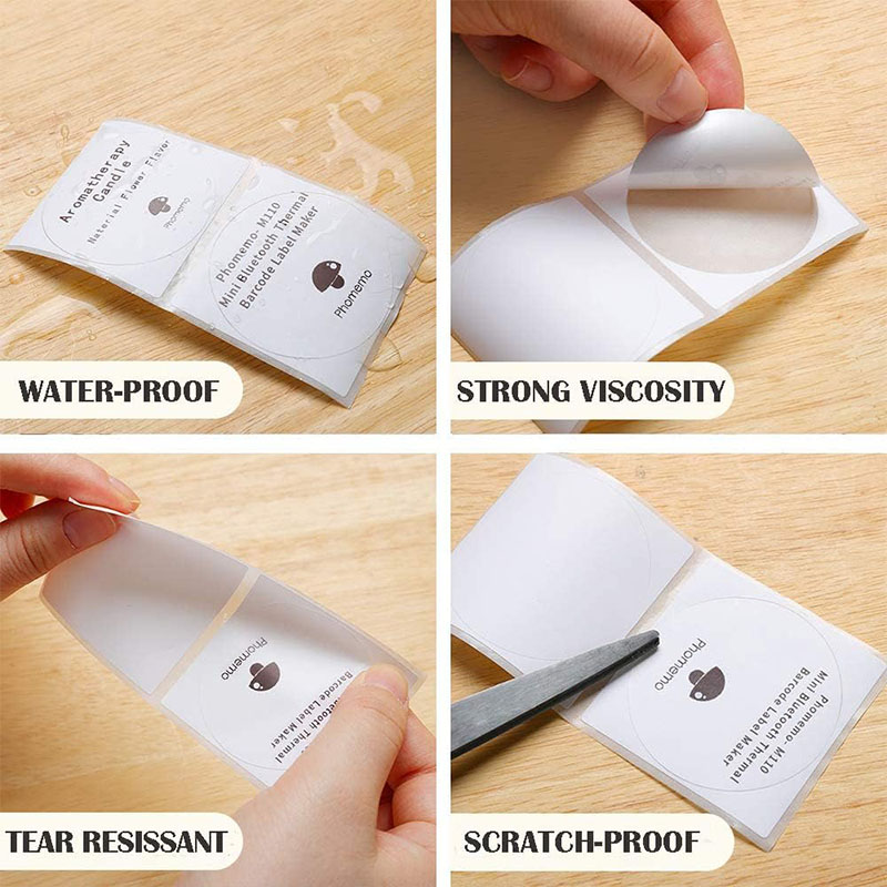 Rollo de etiquetas térmicas re - Round Sticker Thermal Labels Colored reseña y precio