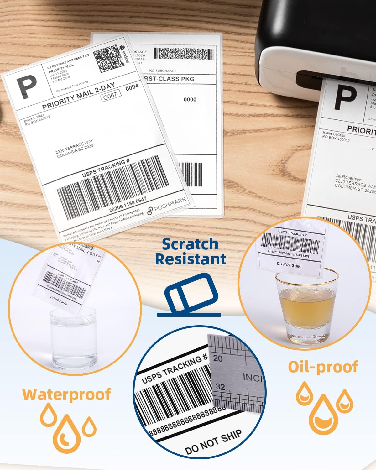 Etiqueta térmica para impresor - Thermal Shipping Label Roll 4X6 500 reseña y precio
