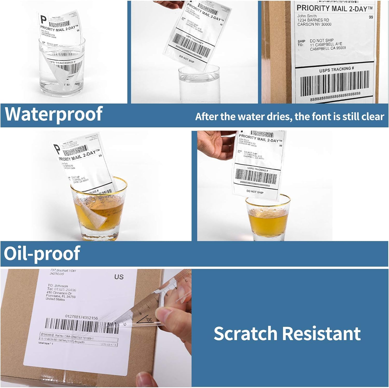 Etiqueta térmica para impresor - Thermal Shipping Label Roll 4X6 500 reseña y precio