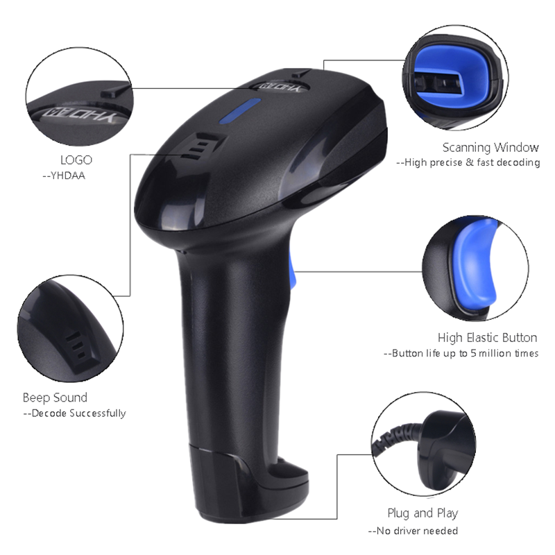 RS1100-escáner de código de ba - Wireless Barcode Scanner 2D Qr Laser reseña y precio