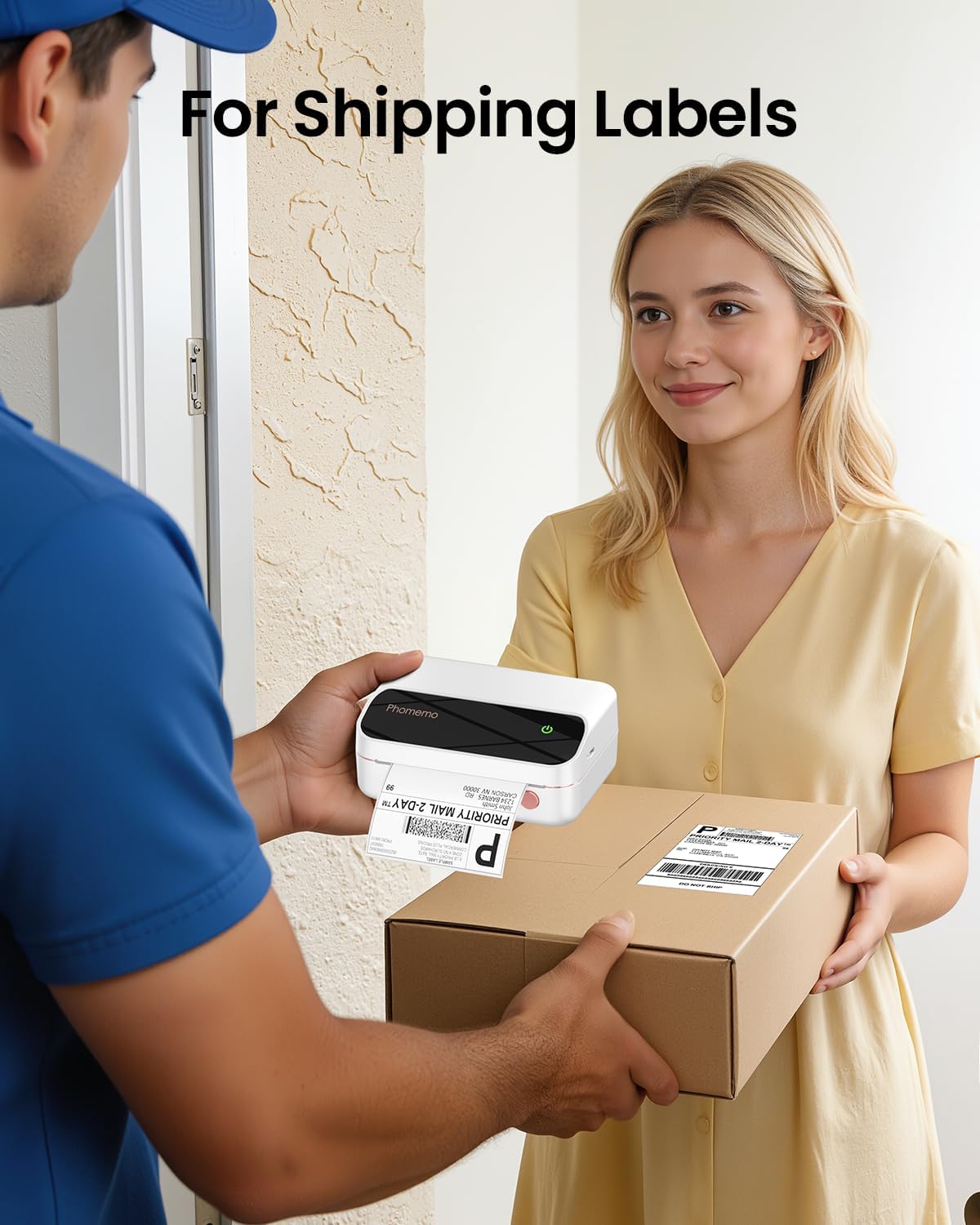 Etiquetas Térmicas Blancas par - Thermal Label Printer 4X6 Shipping reseña y precio