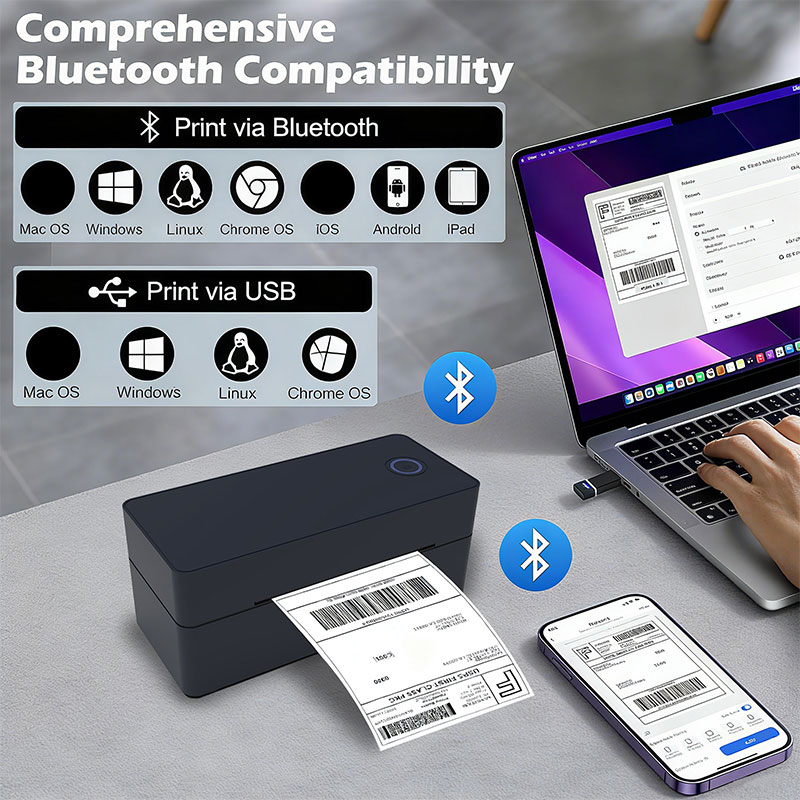 Impresora de etiquetas de enví - Thermal Label Printer 4X6 Shipping reseña y precio