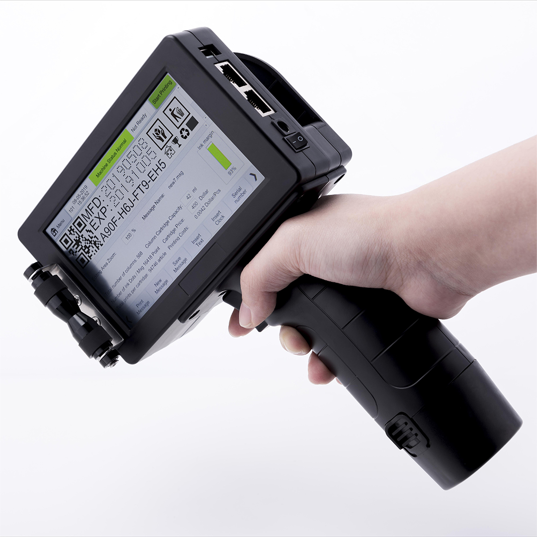 Pistola de impresión portátil  - Handheld Inkjet Date Code Printer Gun reseña y precio