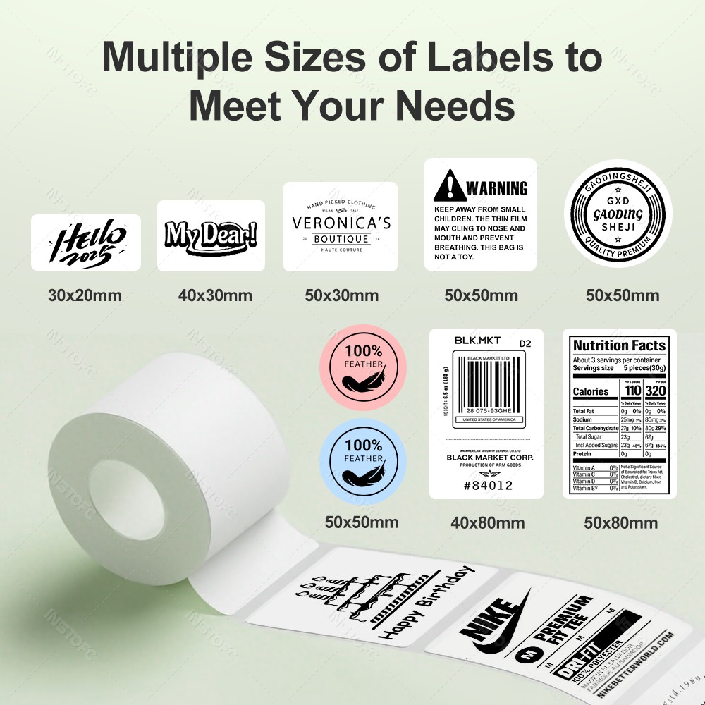 Impresora de etiquetas térmica - Round Sticker Thermal Labels Colored reseña y precio