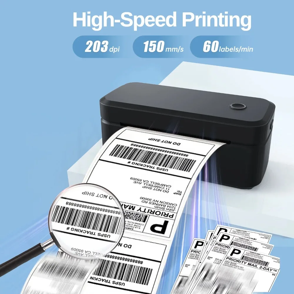 Impresora de Etiquetas Térmica - Thermal Label Printer 4X6 Shipping reseña y precio