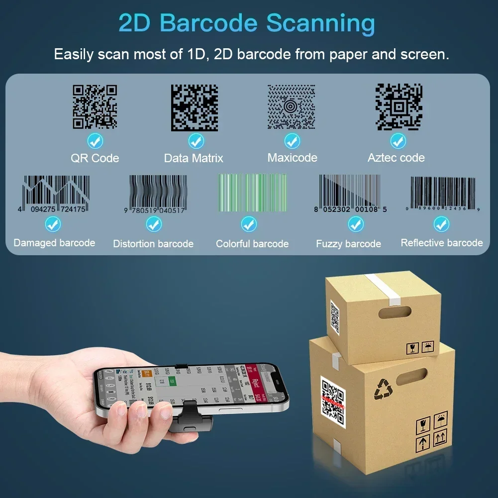 Eyoyo EY-022 Escáner de código - Wireless Barcode Scanner 2D Qr Laser reseña y precio