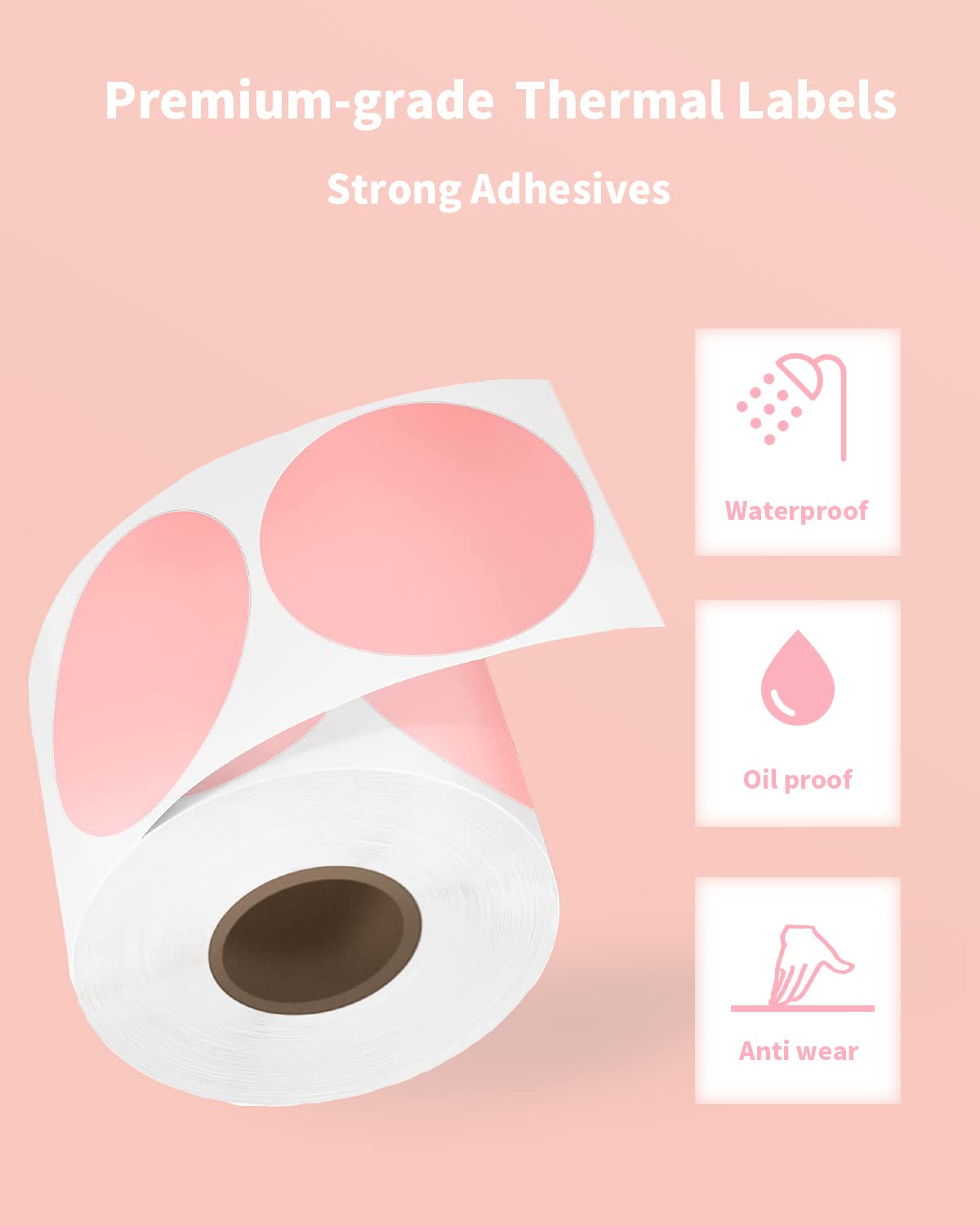 Phomemo PM241, etiqueta adhesi - Round Sticker Thermal Labels Colored reseña y precio
