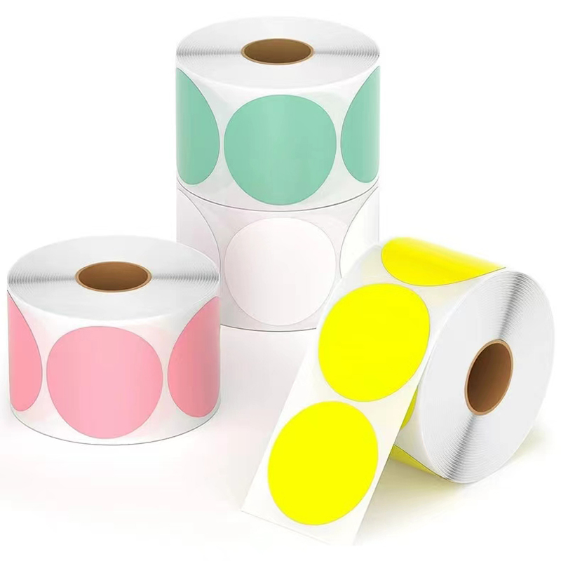 Papel de etiqueta térmica de C - Round Sticker Thermal Labels Colored reseña y precio