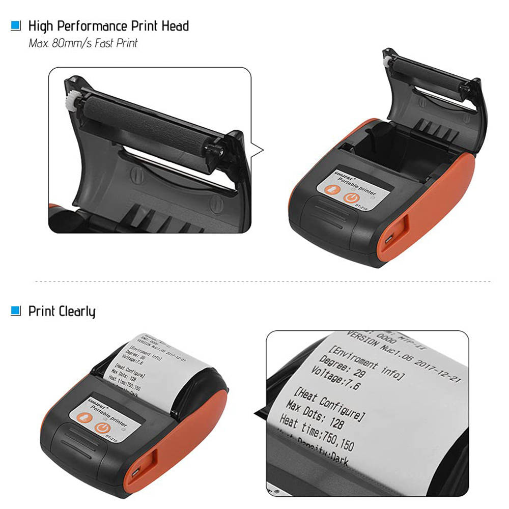 Mini impresora térmica portáti - Bluetooth Portable Thermal Receipt Printer 58Mm reseña y precio