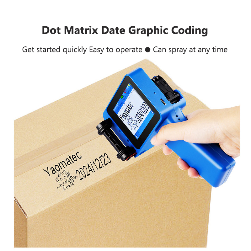 X1760 12,7mm TIJ fecha de cadu - Handheld Inkjet Date Code Printer Gun reseña y precio