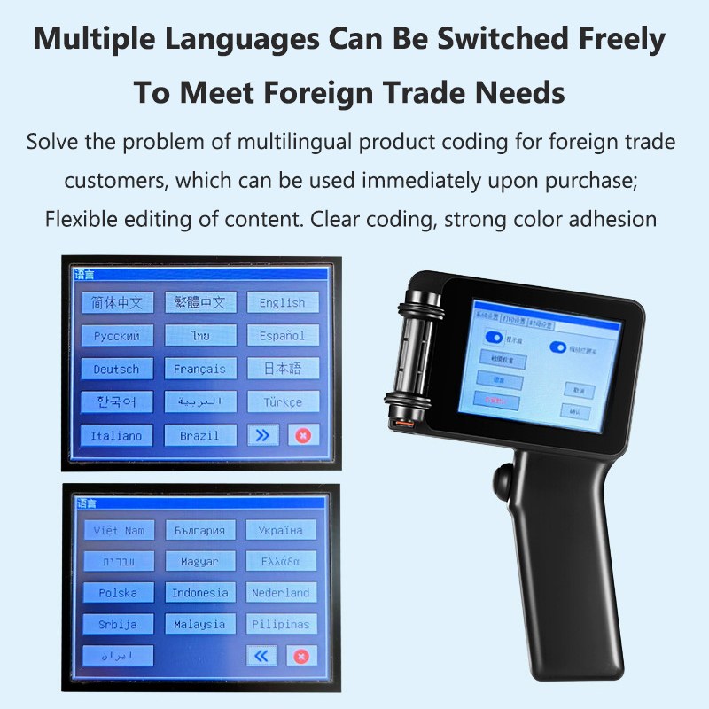 X1760 12,7mm TIJ fecha de cadu - Handheld Inkjet Date Code Printer Gun reseña y precio