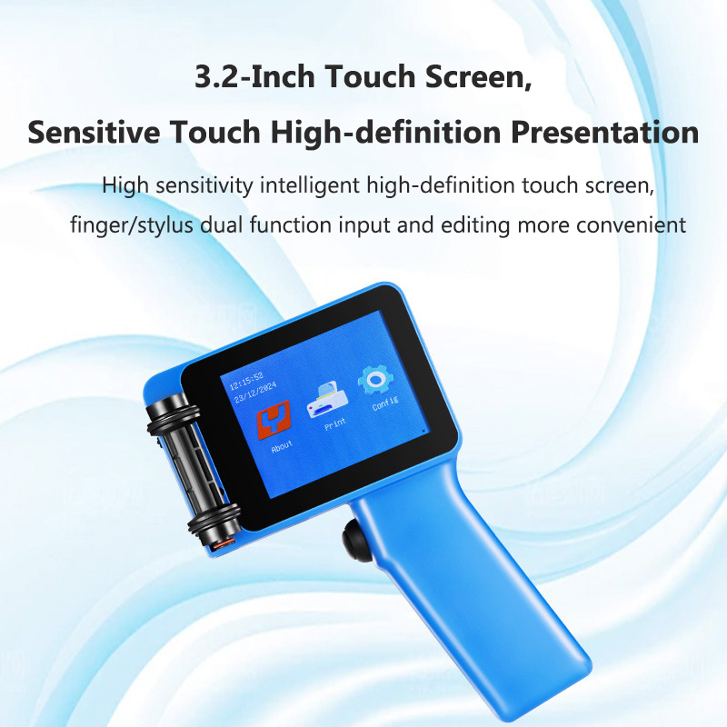 X1760 12,7mm TIJ fecha de cadu - Handheld Inkjet Date Code Printer Gun reseña y precio